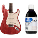 NitorLACK Dye Red/Cherry Electric And Classical/Flamenco Guitar - 250ml Bottle N480053112