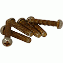 QPX-Aged Pickup Screws 6-32-CS