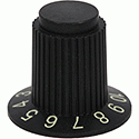 Fluted Knob MESA-22-D-Black