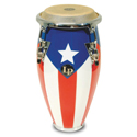 Latin Percussion Conga Mini Tunable Puerto Rican Flag