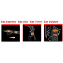 Saxmute Saxophone mute Soprano saxophone with 2 S-bows