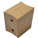 Latin Percussion Middle Block Bongo Traditional - LP202-AW LP201A-3 Generation 3 Nature