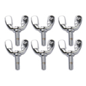 Latin Percussion Hardware Accessories & Spare Parts Wing Screw 5/16 inch x 22 mm Chrome, 6 pieces
