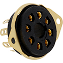 Tube Socket Octal TS8-BKLL-GOLD