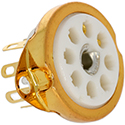 Tube Socket Octal TS8-MINI-GOLD