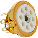 Tube Socket Octal TS8-MINI-GOLD