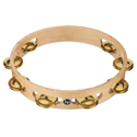 Latin Percussion Tambourine Pro 10in Single Row Tambourine Brass
