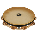 Latin Percussion Tambourine Pro 10in Single Row with Head 10 inch Bronze with head