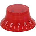 Hat knob Hatty-Red-White