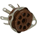 Tube Socket 7-pin, Miniature Bakelite