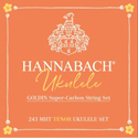Hannabach Ukulele strings tenor ukulele Goldin 243MHT set Set Tenor 243MHT