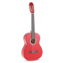 PURE GEWA Classical Guitar Basic 3/4 transparent red