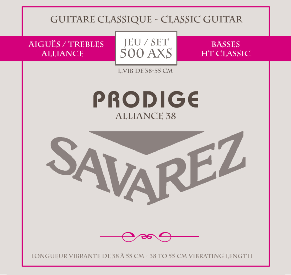 Savarez Prodige 38 children's guitar 1/8-1/2 carbon 500 AXS