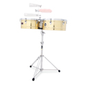 Latin Percussion Timbales Prestige Solid Brass 14 inch/15 inch