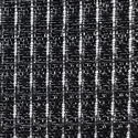 Grill cloth black/silver stripe